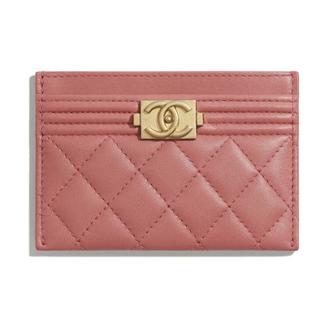 chanel boy chanel card holder|Chanel card holder price.